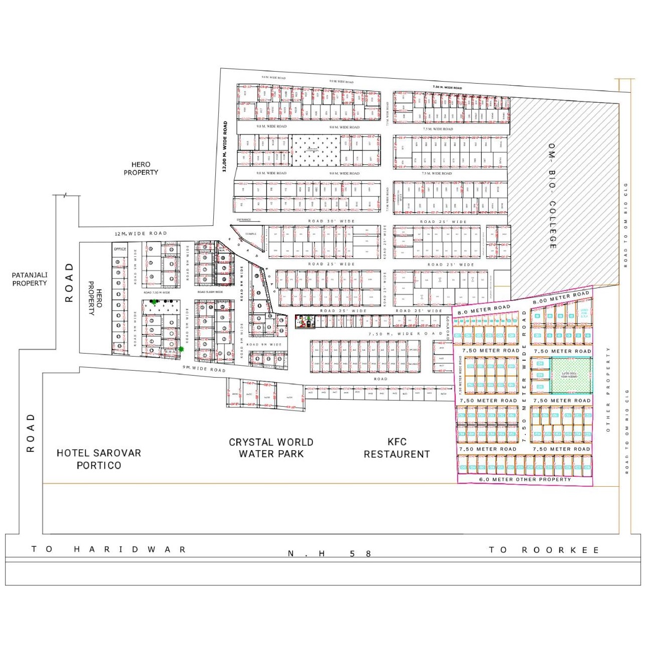 Layout Plan Map